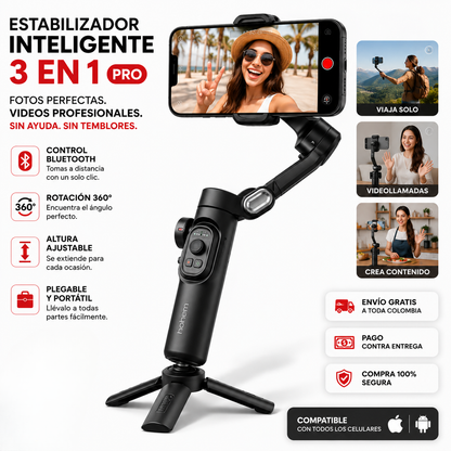 Trípode para Celular con Control Bluetooth || Fotos y Videos Estables a Distancia
